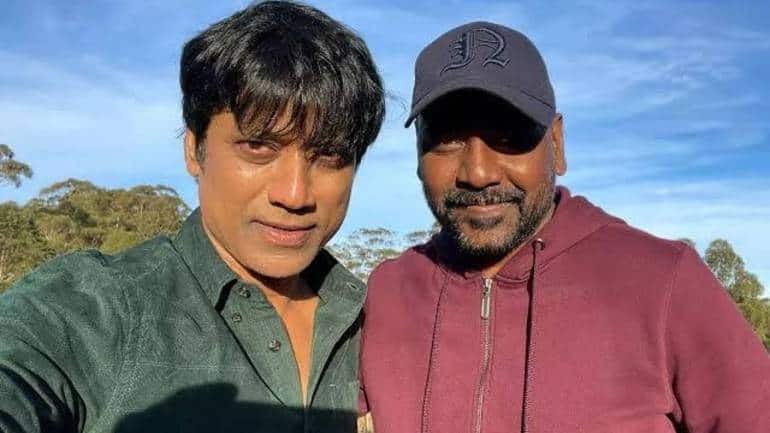 Raghava Lawrence (right) and SJ Suryah. 