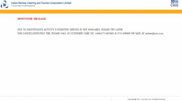 IRCTC Down Today