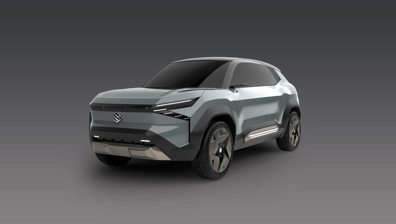 Upcoming Maruti Suzuki electric SUV, eVX, spotted testing for first time in Gurugram