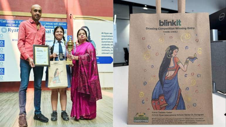 Gurgaon student's artwork to appear on millions of Blinkit bags - Vimarsana News