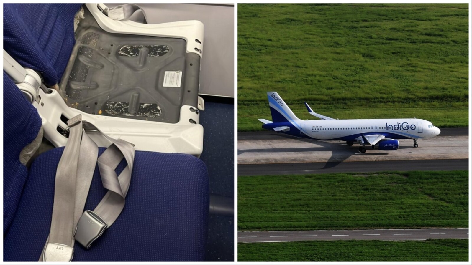 In-Flight Surprise: Passenger shocked as seat cushion goes missing on  Pune-Nagpur IndiGo journey! 