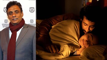 Sinhala filmmaker Prasanna Vithanage (left); Roshan Mathew and Darshana Rajendran in the 2023 Kim Jiseok Award winner 'Paradise'.