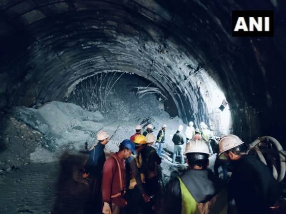 Uttarkashi tunnel collapse: All trapped workers safe, rescue efforts underway; CM Pushkar Singh Dhami visits site