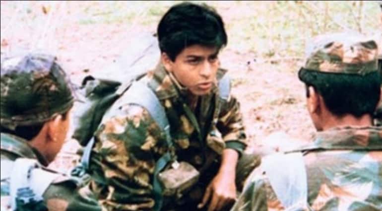 SRK in a still from DD serial Fauji, 1989. (Image courtesy: Doordarshan/New Film Addicts Productions)