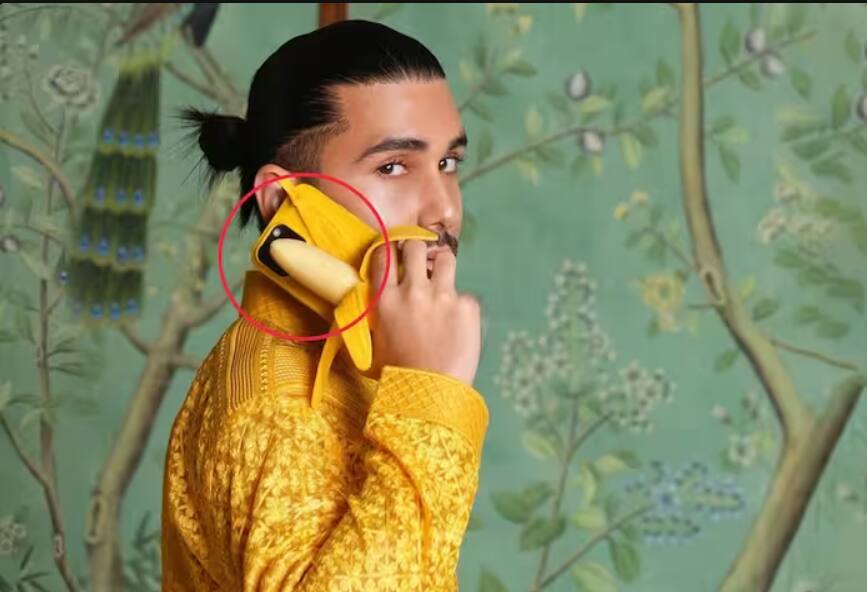 Orry with his bizarre phone cover