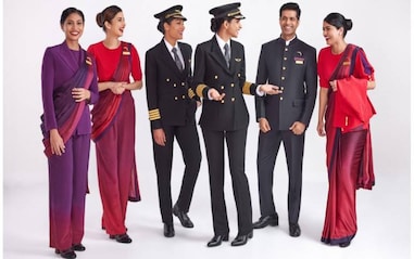 New Air India uniforms by Manish Malhotra: Debut of the saree gown & saree pantsuit