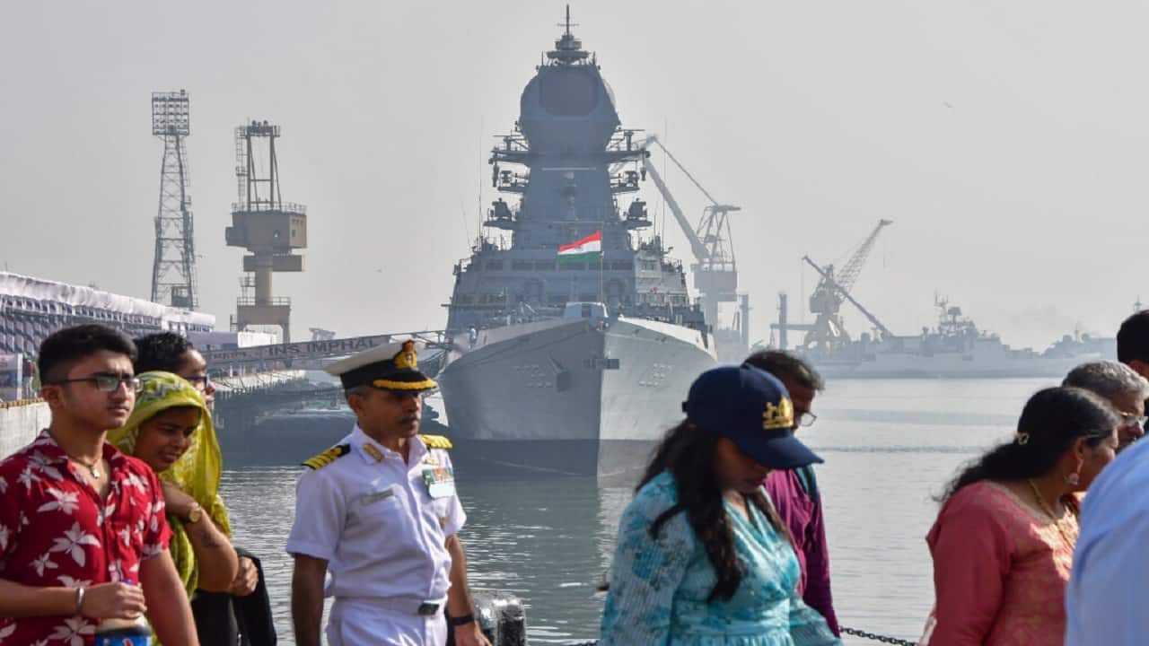 It is the first warship to have been named after a city from the Northeastern region, the approval for which was accorded by the President in April 2019. (Image: PTI)