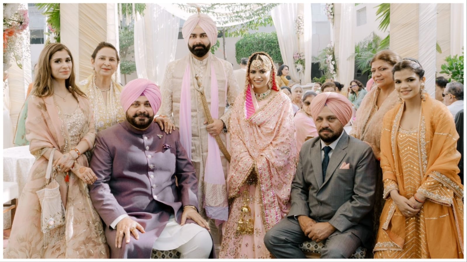 Indian Wife Navjot Videos - Navjot Singh Sidhu's son gets married in Patiala, Congress leader shares  photos