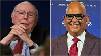 Legendary investor Charlie Munger and (right) veteran actor Satish Kaushik died in 2023.