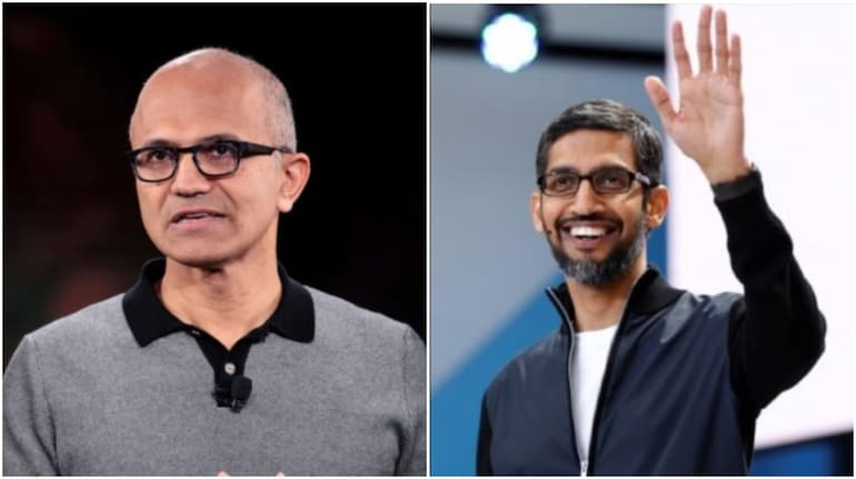 Satya Nadella and Sundar Pichai, both are of Indian-origin and based in United States