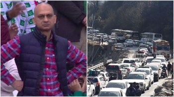 Traffic jams have been reported from several parts of the country owing to the holiday season but most memes on social media were aimed at Bengaluru and Manali. (Image credit: @sagarcasm, ANI/X)