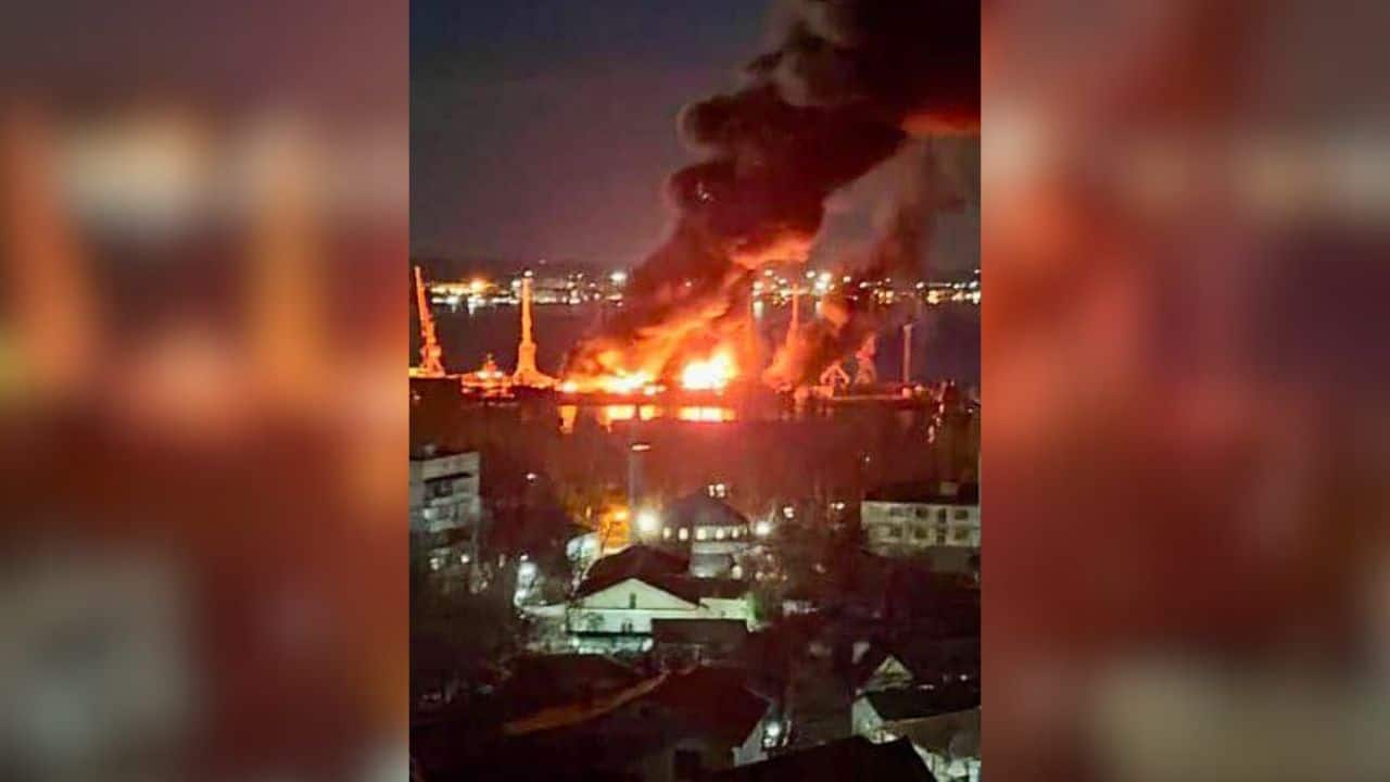 Moscow says 50 Ukrainian drones shot down as attacks spark fires at Russian power stations - Vimarsana News