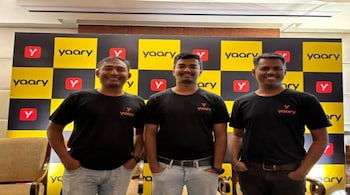Founders of Yaary - L-R Hari Prasadh, paritosh Verma, madhan Balasubramaniam