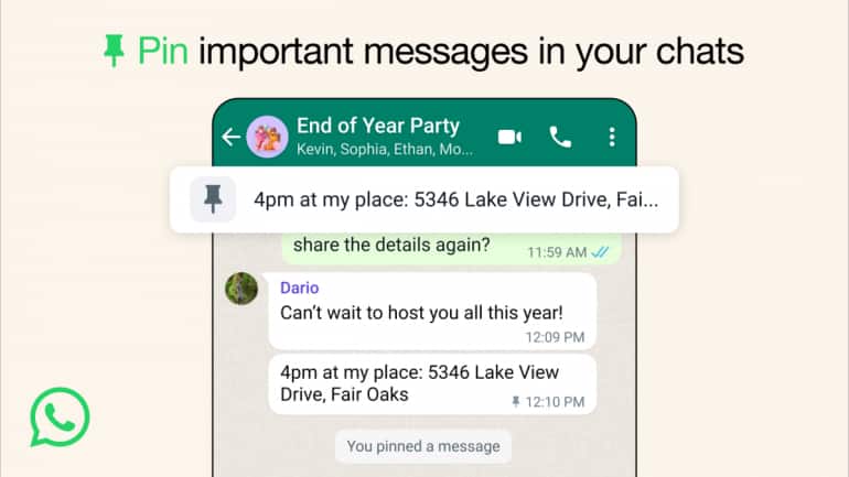 WhatsApp Pinned Messages