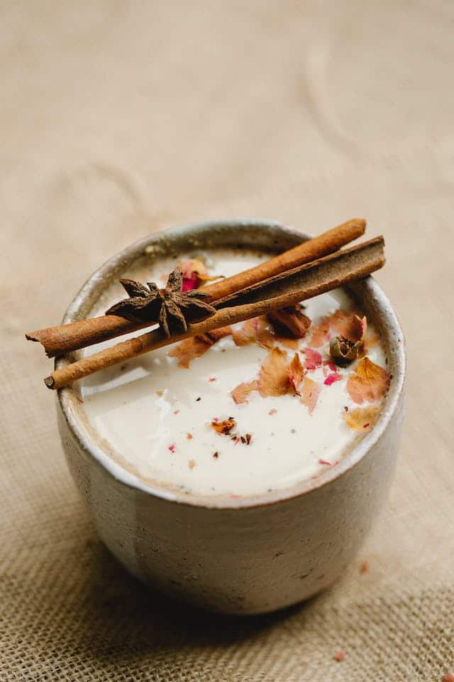 Dodh kahwa is made with soaked and skinned almonds and milk. (Photo by Charlotte May via Pexels)