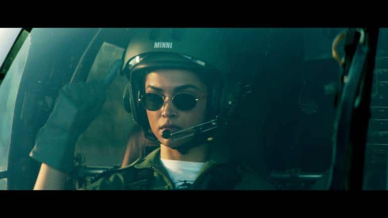 Deepika Padukone in a still from Fighter.