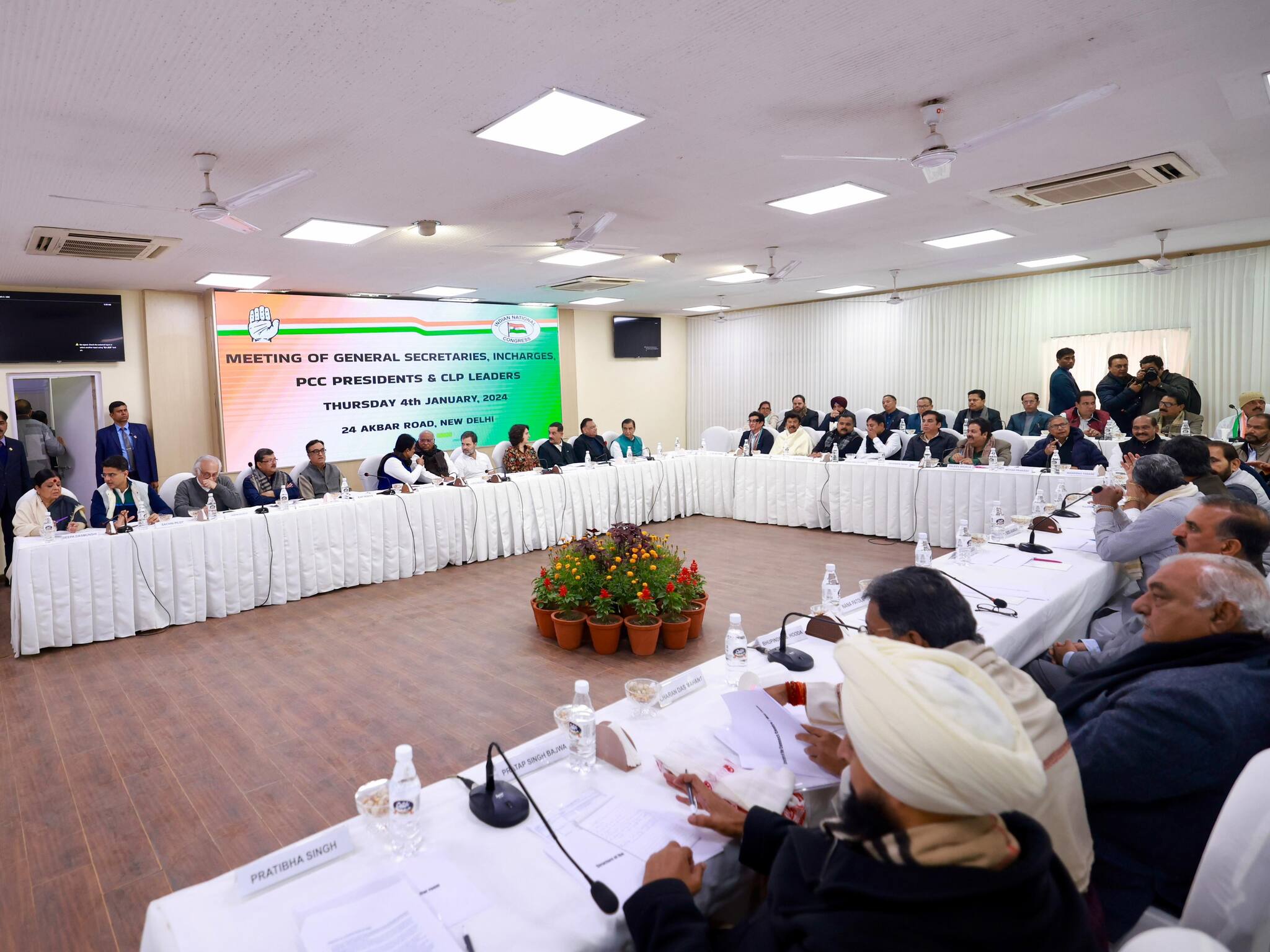 Lok Sabha Polls: Congress in a huddle to discuss seat-sharing, Rahul's Nyay Yatra
