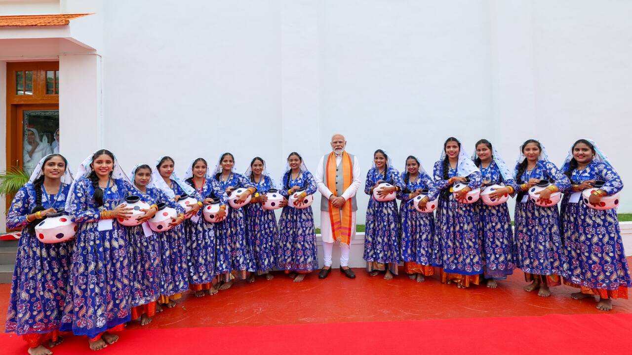 Modi, in Kavaratti, emphasized his government's focus on neglected regions, criticizing past priorities. He highlighted achievements, such as the Kochi-Lakshadweep Submarine Optical Fibre Project, promising high-speed internet within 1,000 days. (Image: PM Modi's X account)
