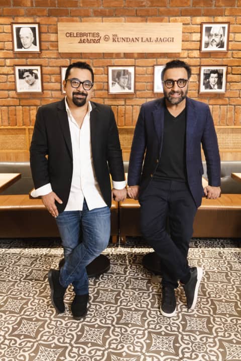 Founded in 2019 by childhood friends, Raghav Jaggi and Amit Bagga, Daryaganj restaurant pays tribute to the legacy of Raghav’s grandfather, the late Kundan Lal Jaggi (above, left). (Photos courtesy Daryaganj restaurant)