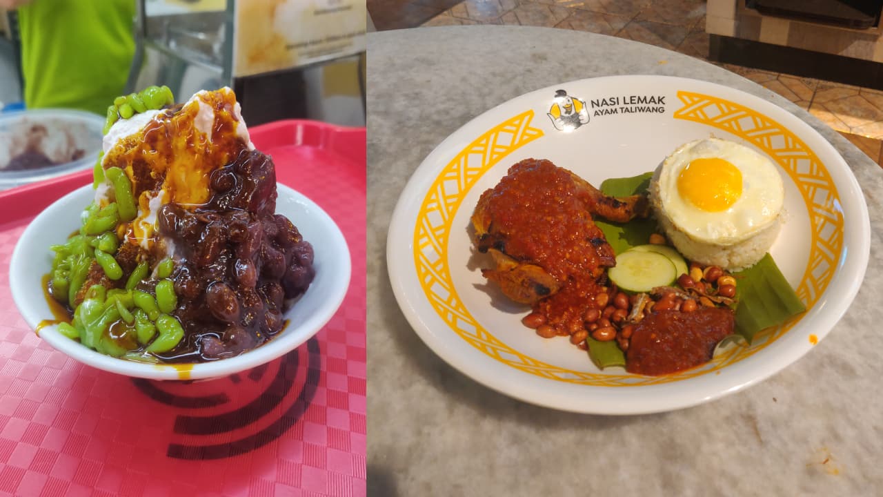 Chendol and Nasi Lemak