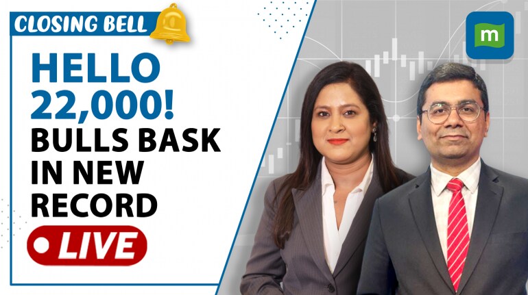 Live: Nifty Surges Past 22,000 For The First Time Led By I.T.| HCL, IndusInd In Focus| Closing Bell Live: Nifty Surges Past 22,000 For The First Time Led By I.T.| HCL, IndusInd In Focus| Closing Bell