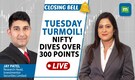 Nifty tanks below 21,300 amid rout in banks, realty & metals| Zee cracks over 30% | Closing Bell
