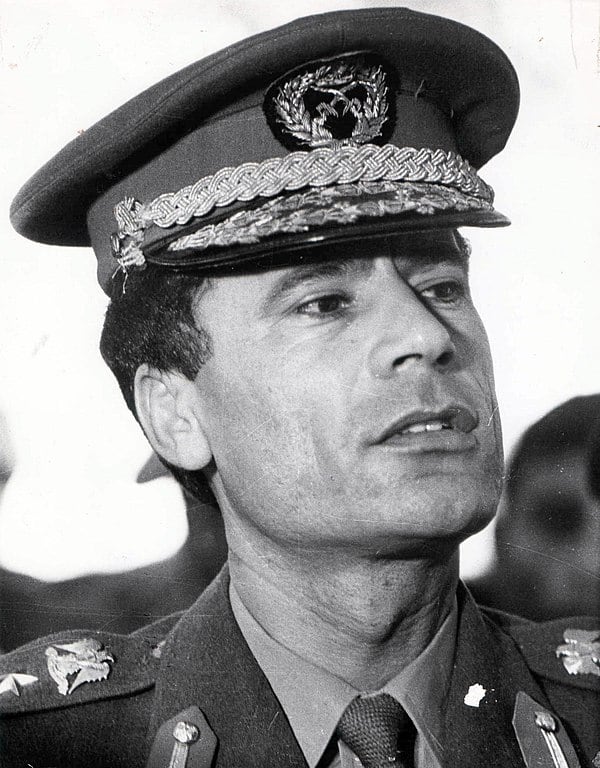 Muammar Gaddafi in 1970. (Photo by Stevan Kragujević [po odobrenju kćerke Tanje Kragujević] via Wikimedia Commons 3.0)