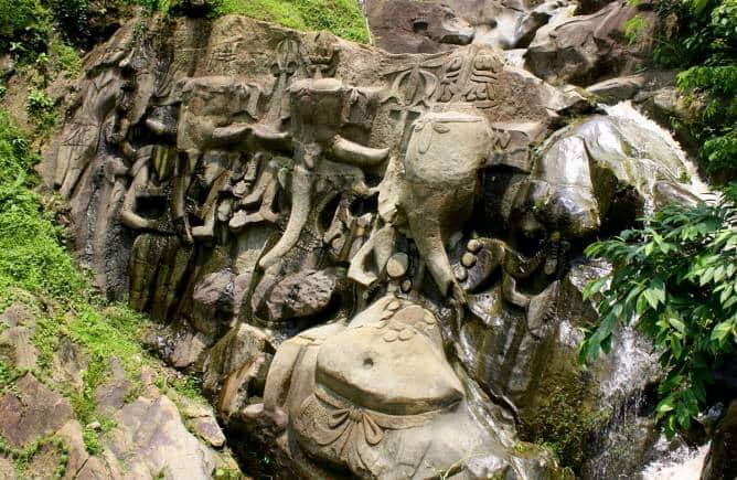 Ganesha bas-relief hill, Unakoti, Tripura. (Photo: Wikimedia Commons)