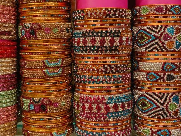 Lac bangles at Laad Bazaar, Hyderabad. (Photo: Bindu Gopal Rao)