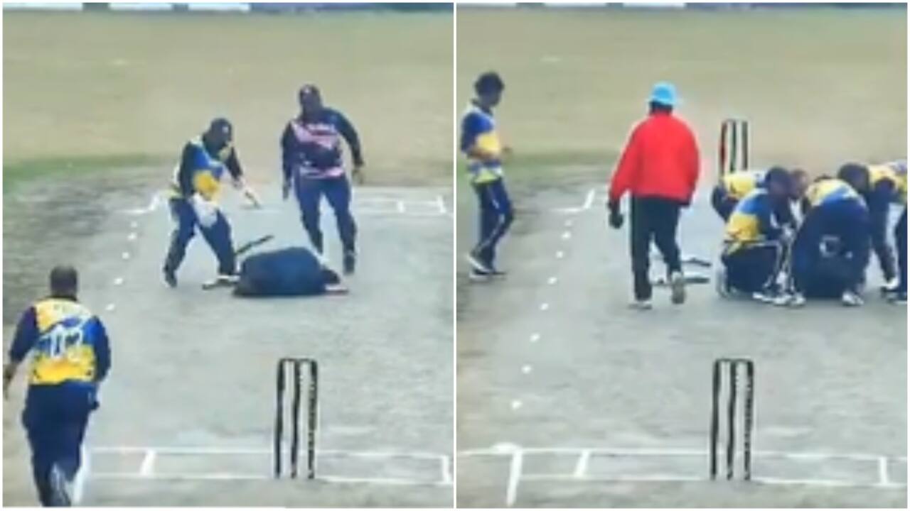 Noida techie, 34, dies of heart attack on pitch while playing cricket. Video