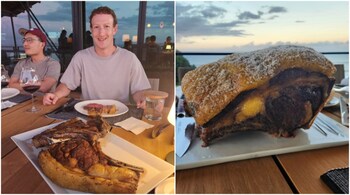 Mark Zuckerberg poses with his ranch-reared beef. (Image credit: @zuck/Instagram)