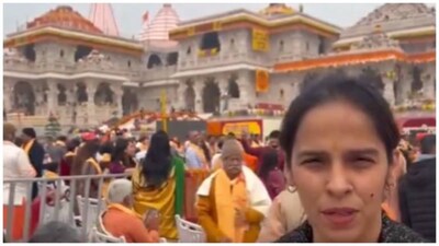 Ayodhya Ram Mandir inauguration: This is a big day for all of us, says Sania Nehwal. Watch