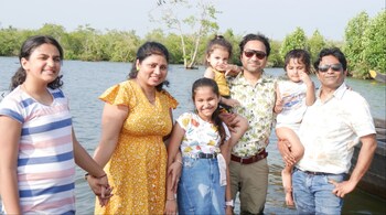 Nishith Chaturvedi (extreme right) had booked the Indigo Trivandrum-Delhi flight tickets for himself and his family. (Image credit: Moneycontrol)