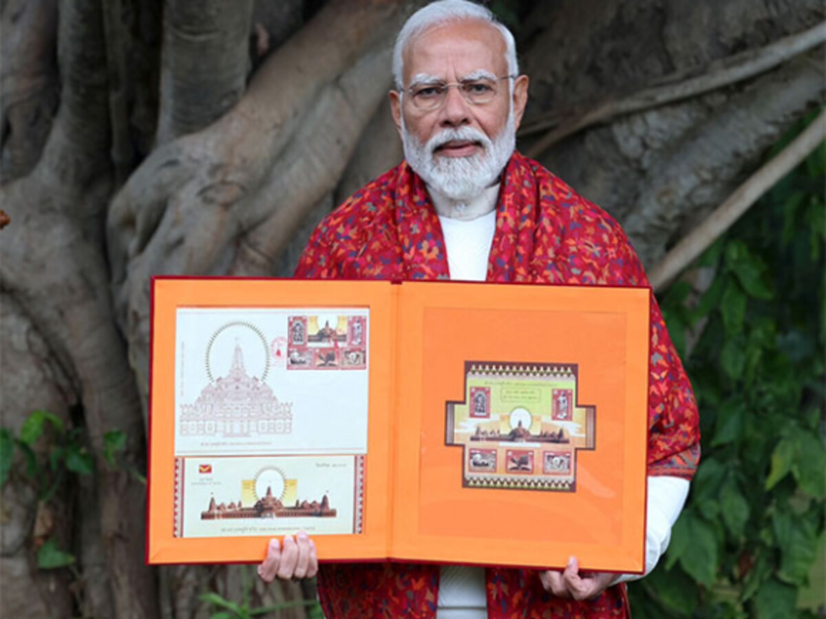 Ayodhya Ram Temple 'Pran Pratistha' Ceremony Commences With Special Stamp Release 87 Ayodhya Ram Mandir LIVE: Ram Lalla's idol placed in sanctum sanctorum, installation to begin today