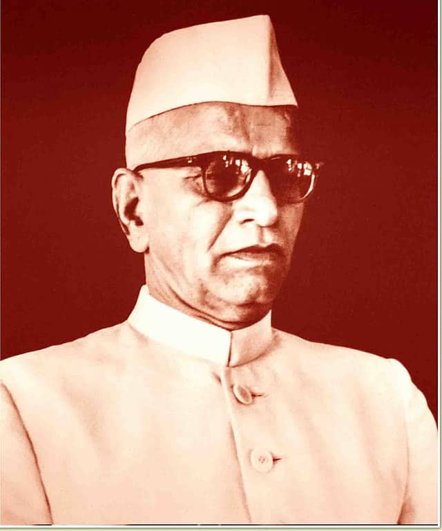 Narhar Vishnu Gadgil, 1958 portrait. (Photo via Punjab Raj Bhavan/ Wikimedia Commons)