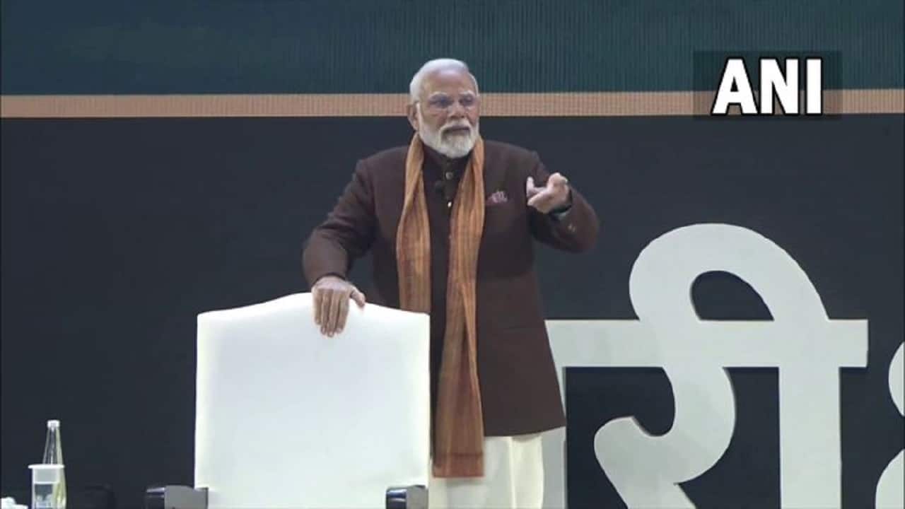 On exam pressume, PM said, &quot;&quot;At times children take pressure on themselves that they are not performing up to the mark. I suggest that you should set small goals during preparation and gradually improve your performance, this way you will be completely ready before the exams&quot;