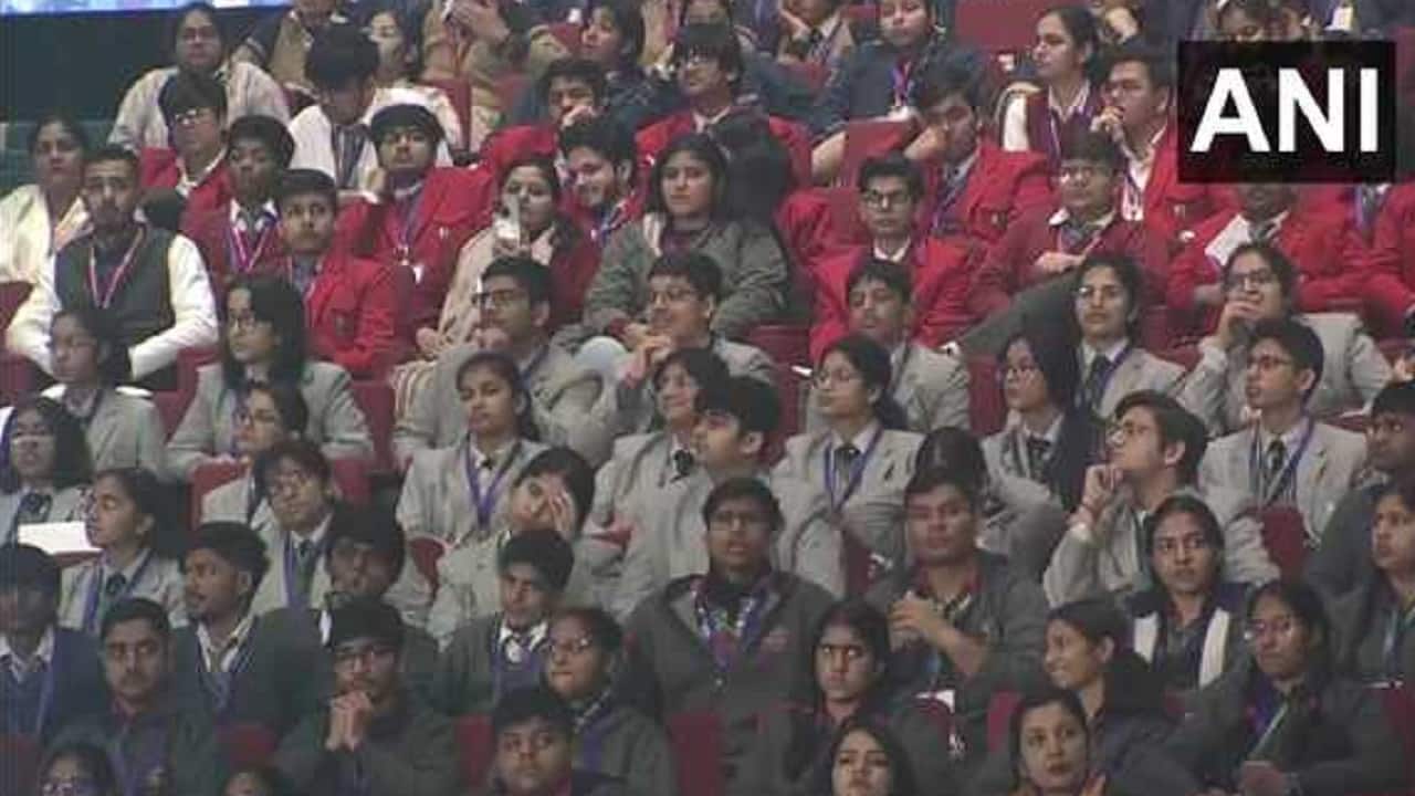 Describing students as the shapers of India's future, Modi said the Pariksha Pe Charcha programme is like an examination for him too. (Image: ANI)
