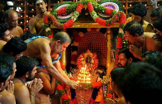 Pooja at Guruvayur Devasthanom, Kerala. 
