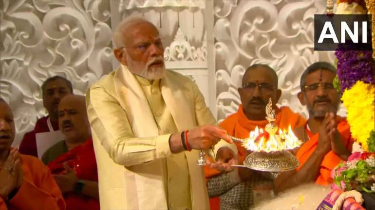 Ram Mandir consecration: Jai Siya Ram, hails PM Modi moments ahead of pran pratishtha - Vimarsana News
