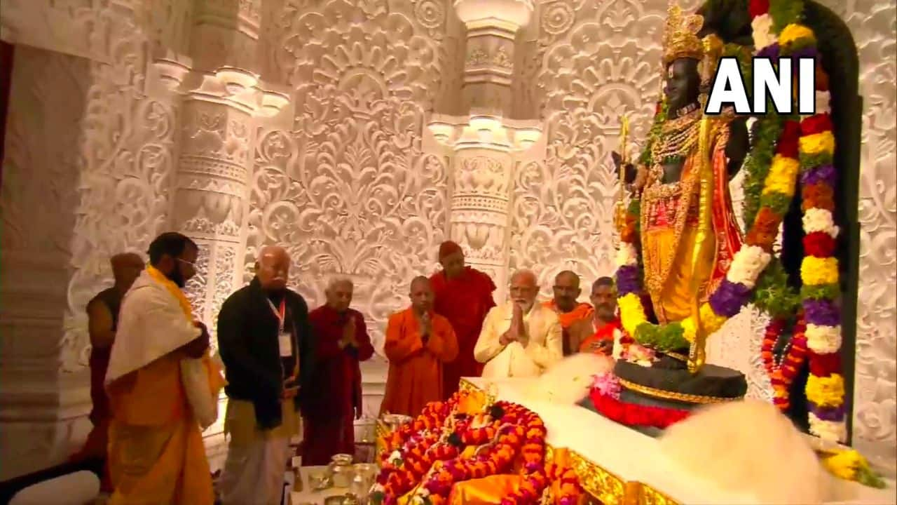 New Ram Lalla Idol Consecrated At Ayodhya Temple See Pics