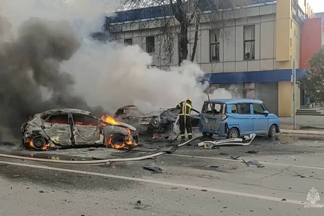 Ukrainian drone attack on oil depot inside Russia causes massive blaze, officials say - Vimarsana News