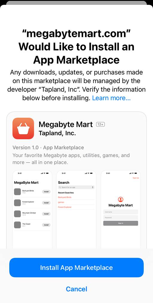 Third Party App Store