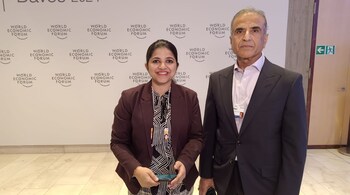 Bharti Enterprises chairman Sunil Mittal at World Economic Forum in Davos on January 17