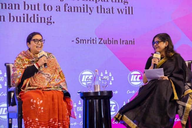 India's women-led development story dominated Davos: Smriti Irani - Vimarsana News
