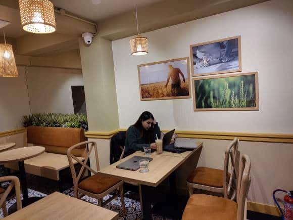 The interiors of Délifrance in Delhi. (Photo: Susmita Saha)