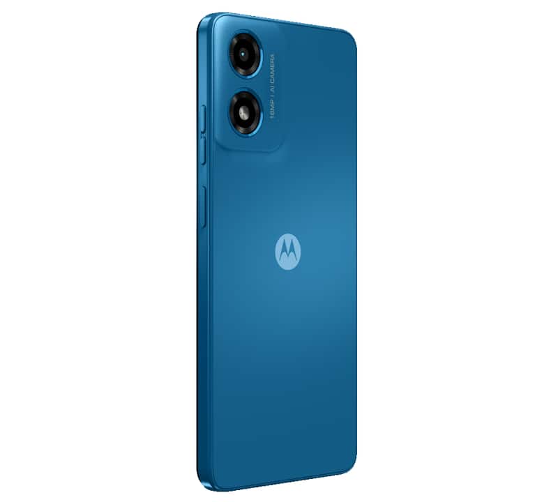 Moto G04 comes in four shades: Concord Black, Sea Green, Satin Blue, and Sunrise Orange.