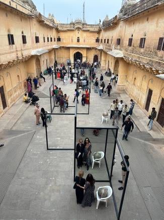 Alicja Kwade’s installation Madhavendra Palace in Nahargarh fort, Jaipur.