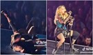 Madonna falls off chair during Seattle concert. Video