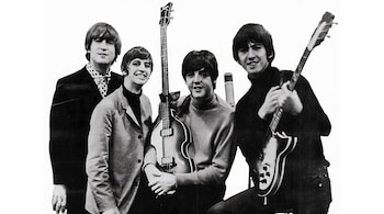 Beatles' 1964 Grammys. --- This is a version with just the Beatles isolated from the ad. Date 1 May 1965 Source Billboard page 15 1 May 1965