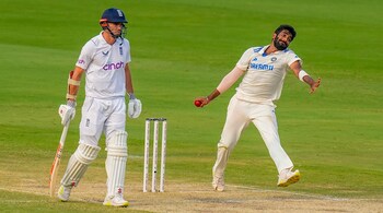 Jasprit Bumrah in action during the second day of the second Test against England, in Visakhapatnam on Feb. 3, 2024. (PTI Photo)